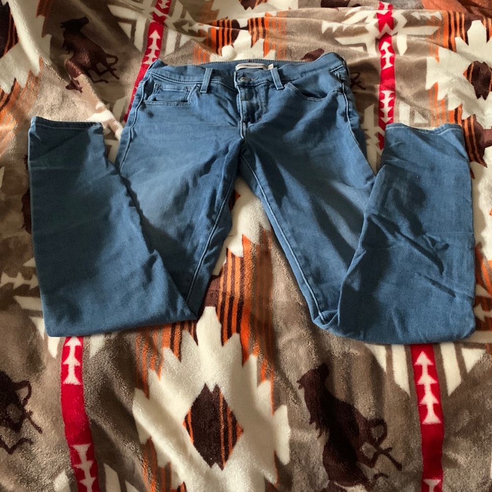 High rise skinny levis